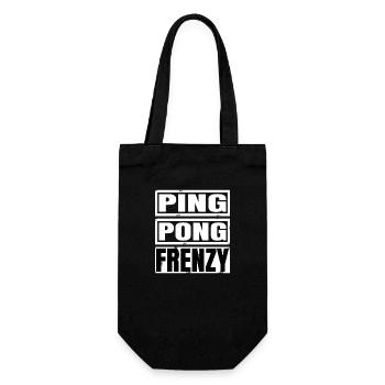 competitive table tennis table tennis tournaments - Geschenkbeutel für Flaschen - Schwarz - Vorne