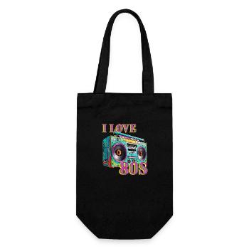 80 ' s Party Outfit Costume rétro Vintage - Sac à bouteille - noir - Devant