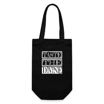 saveurs exotiques présentent le plaisir de la nourriture blagues de fête - Sac à bouteille - noir - Devant