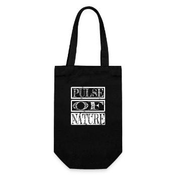 present joke heartbeat untamed wilderness - Gift Bag for Bottles - black - Front