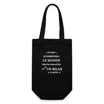 Buchhalter Buchhaltung - Geschenkbeutel für Flaschen - Schwarz - Vorne