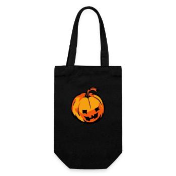 pumpkin - Gift Bag for Bottles - black - Front