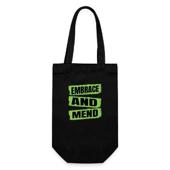 Joke Encouragement Healing Funny Quote - Gift Bag for Bottles - black - Front