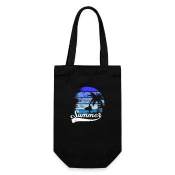 Vacation early summer late summer summer holiday holiday sea - Gift Bag for Bottles - black - Front