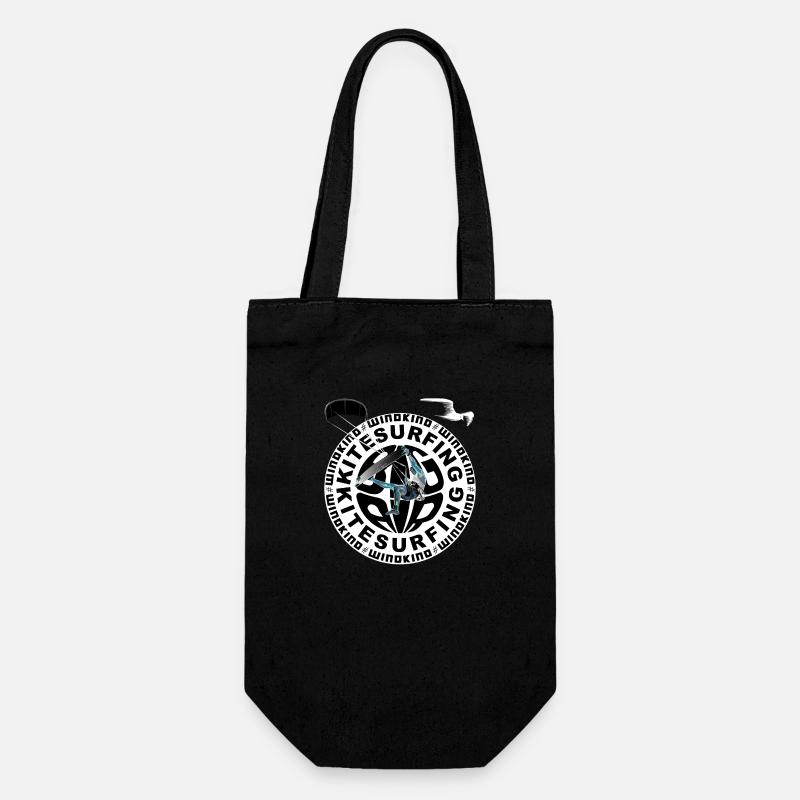 BigAir Windkind - Geschenkbeutel für Flaschen - Schwarz