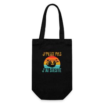 J'peux pas j'ai sieste - Sac à bouteille - noir - Devant