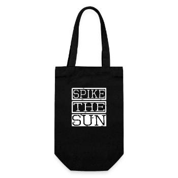 sun-soaked adventures sun-kissed vibes funny quote - Geschenkbeutel für Flaschen - Schwarz - Vorne