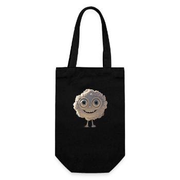 Fluffly Happy Cloud Avatar - Gift Bag for Bottles - black - Front