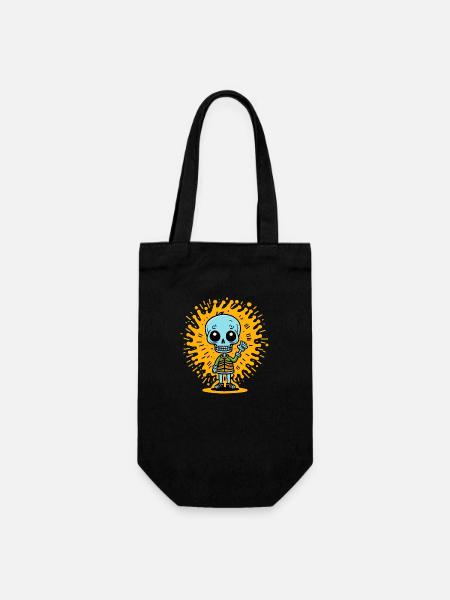 Squelette - Sac à bouteille - noir