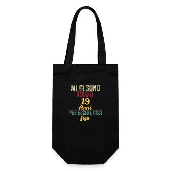 It Took Me 19 Years to Be So Cool - Gift Bag for Bottles - black - Front