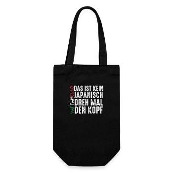 Italien Italiener Vaffanculo - Geschenkbeutel für Flaschen - Schwarz - Vorne