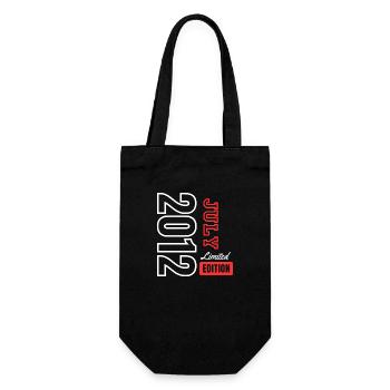 Jubiläumsgeschenk - Limitierte Auflage Juli 2012 - Geschenkbeutel für Flaschen - Schwarz - Vorne