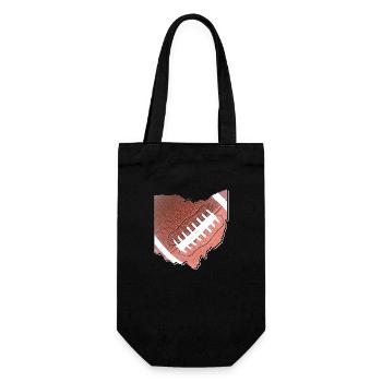 Ohio (États-Unis) | Vrai football | Carte - Sac à bouteille - noir - Devant