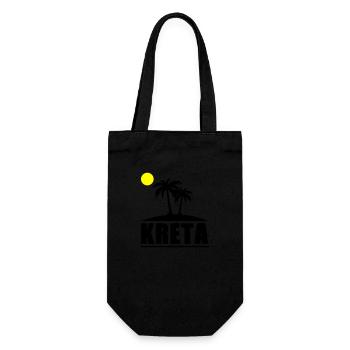kreta - Geschenkbeutel für Flaschen - Schwarz - Vorne