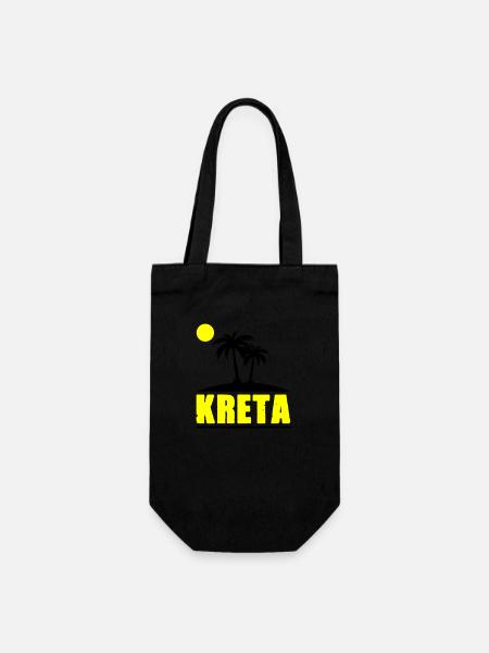 kreta - Geschenkbeutel für Flaschen - Schwarz