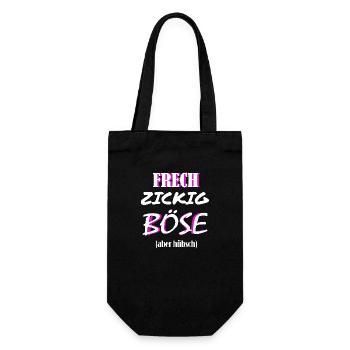 Cheeky, and evil? but pretty - Gift Bag for Bottles - black - Front