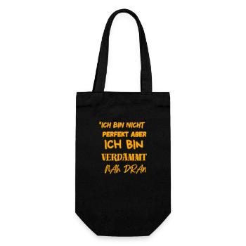 « JE SUIS SACRÉMENT PROCHE » - Sac à bouteille - noir - Devant