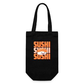 Design inspired by Japanese sushi - Gift Bag for Bottles - black - Front
