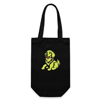 Dog Comic Animal - Gift Bag for Bottles - black - Front