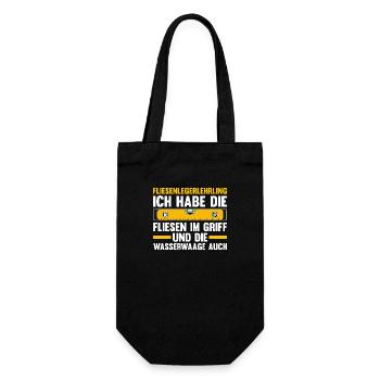 Tile Laying Training Apprentice Auzbi Tile Laying - Gift Bag for Bottles - black - Front