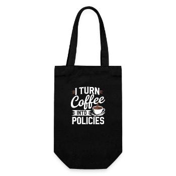 Original saying for insurance professionals - Gift Bag for Bottles - black - Front