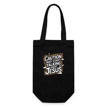 Your faith, your voice - Gift Bag for Bottles - black - Front