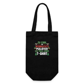 Santa Claus Christmas Ugly Christmas - Gift Bag for Bottles - black - Front