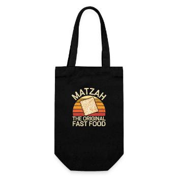 Kosher enjoyment in style - Gift Bag for Bottles - black - Front