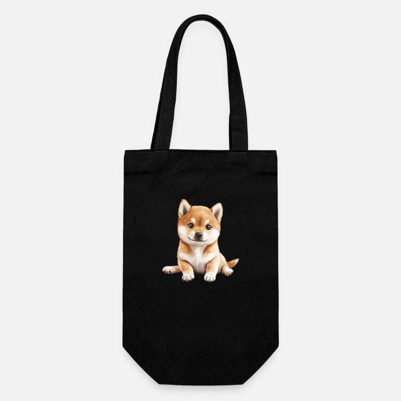 Shiba Inu Bébé - Sac à bouteille - noir