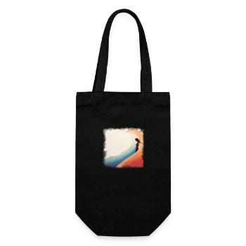 Girls Surf's Up – Retro Style! - Gift Bag for Bottles - black - Front