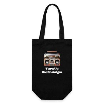 Turn Up the Nostalgia - Gift Bag for Bottles - black - Front