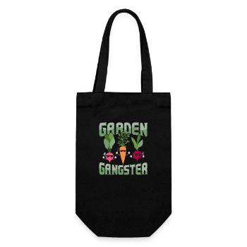 Garden Gangster Botanical Gardening - Geschenkbeutel für Flaschen - Schwarz - Vorne