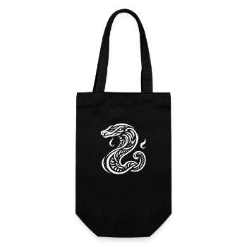 Snake - Gift Bag for Bottles - black - Front