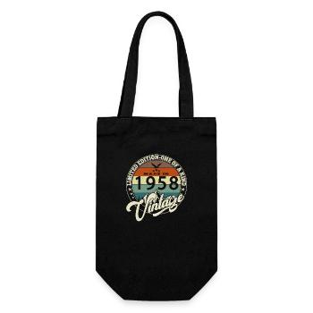 Vintage 1958 meilleur de 1958 - annif 67 ans - Sac à bouteille - noir - Devant