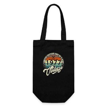 Vintage 1977 meilleur de 1977 - annif 48 ans - Sac à bouteille - noir - Devant