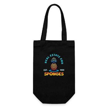 Real Estate for Sponges / Home Sweet Pineapple - Gift Bag for Bottles - black - Front