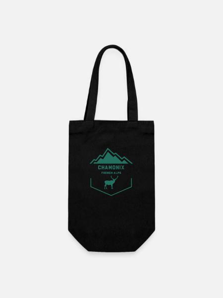 Chamonix cerf - Sac à bouteille - noir
