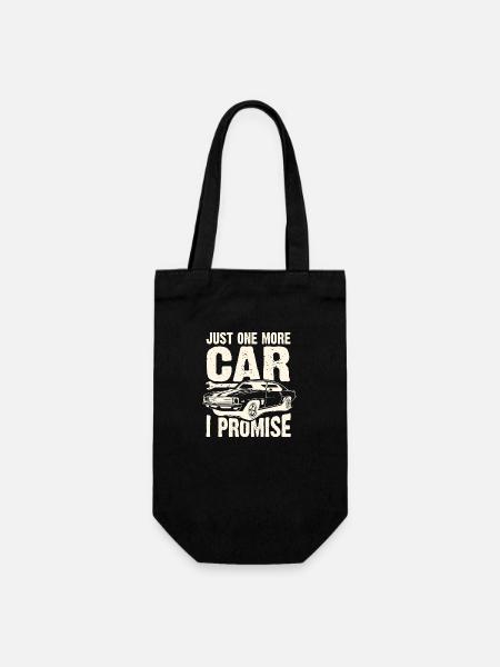 Nur noch ein Auto, das ich verspreche – Lustiges Autoliebhaber-Geschenk - Geschenkbeutel für Flaschen - Schwarz