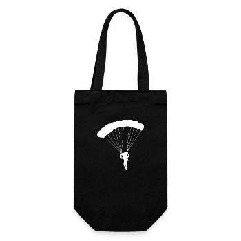 parachute - Gift Bag for Bottles - black - Front