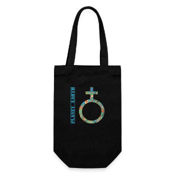 planet earth e 4 - Gift Bag for Bottles - black - Front