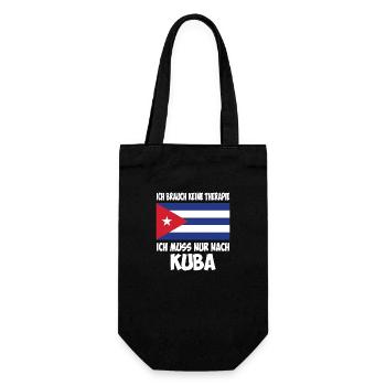Lustiger Kuba Urlaub Spruch - Geschenkbeutel für Flaschen - Schwarz - Vorne