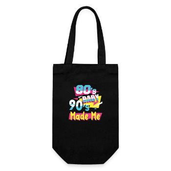 Retro 80s Baby 90s Made Me Nineties Gifts - Gift Bag for Bottles - black - Front