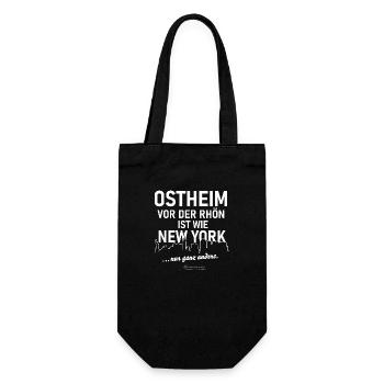 Ostheim vor der Rhön - Geschenkbeutel für Flaschen - Schwarz - Vorne