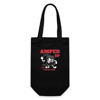 Vintage Guitariste Design Guitares Professeur Ampli - Sac à bouteille - noir - Devant