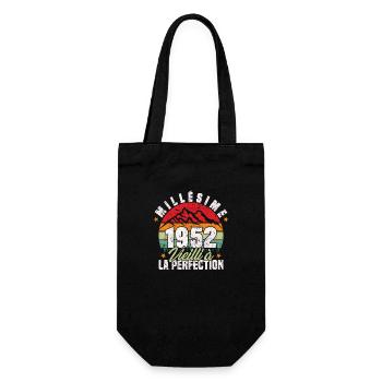 Millésime 1952, Cadeau D'anniversaire Vintage 1952 - Sac à bouteille - noir - Devant