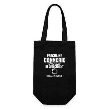 Prochaine Connerie En Cours De Chargement - Sac à bouteille - noir - Devant