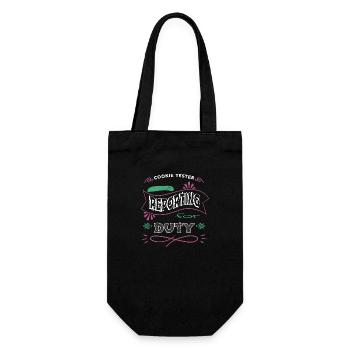 chef hoodies and sweatshirts bubaprints teach bake - Geschenkbeutel für Flaschen - Schwarz - Vorne