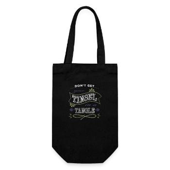 Beard Gang Geek Cute Funny Sayings Dino - Gift Bag for Bottles - black - Front