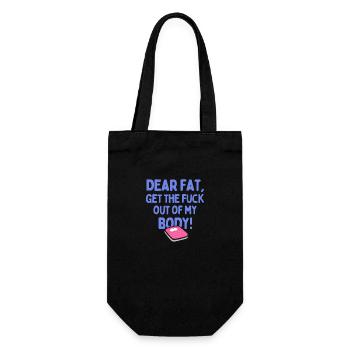 Chère graisse, retire le F de mon corps - Sac à bouteille - noir - Devant
