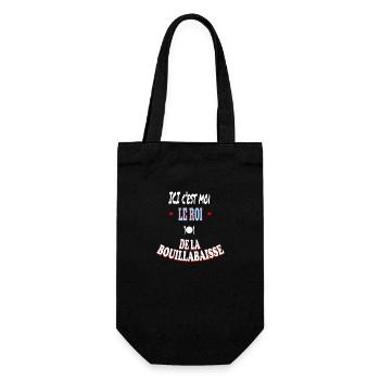 Ici c'est moi le roi de la bouillabaisse - Sac à bouteille - noir - Devant